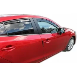 Front + rear deflectors for MAZDA 3 4/5 doors 2014-