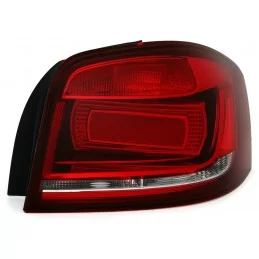 Luci posteriori Cherry rosso scuro per Audi A3 S3