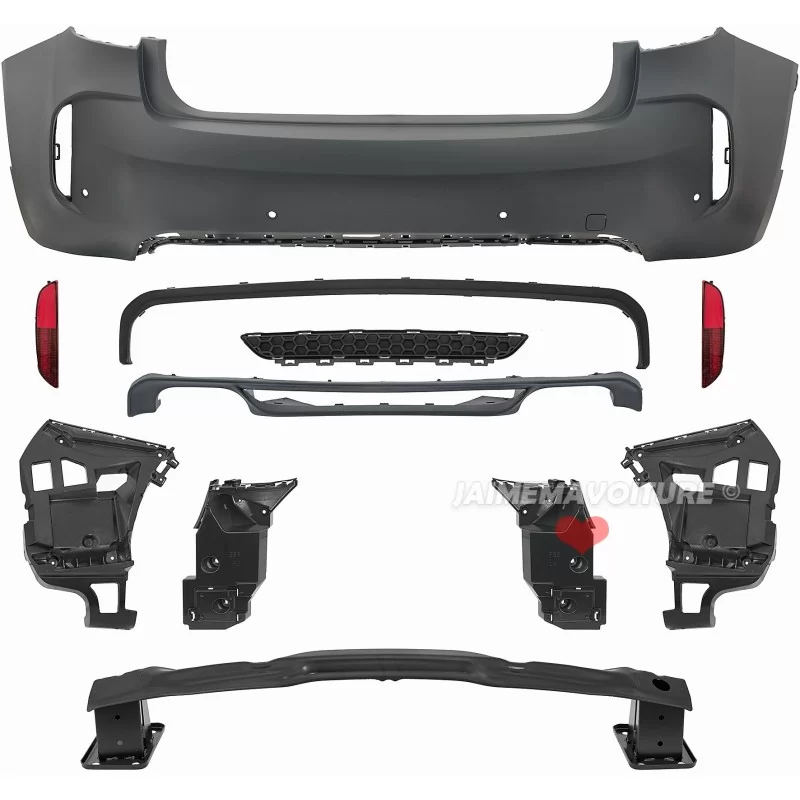 Parachoques trasero para BMW X6 2014-2019 pack M