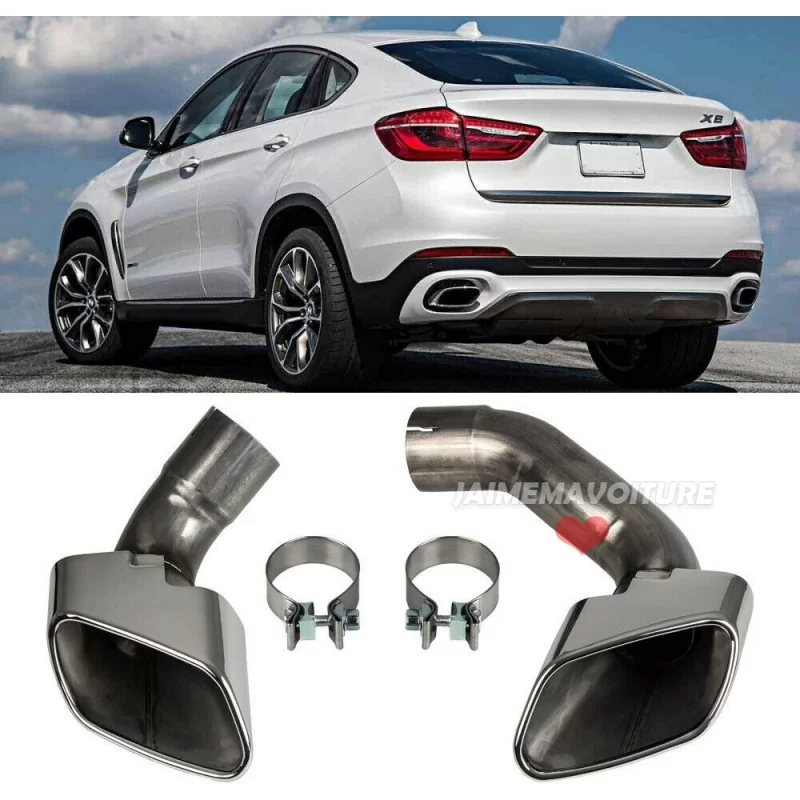 BMW X6 pack M: terminali di scarico BMW X6 pack M: terminali di scarico