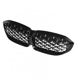 Diamond grille BMW 318 320 330 G20 black chrome