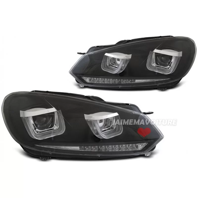 Phares avants U-led et clignotants dynamiques Golf 6