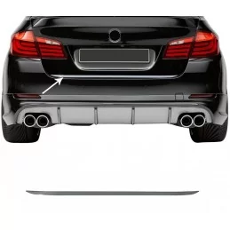 Chrome aluminium trunk lid trim for BMW 5 Series F10