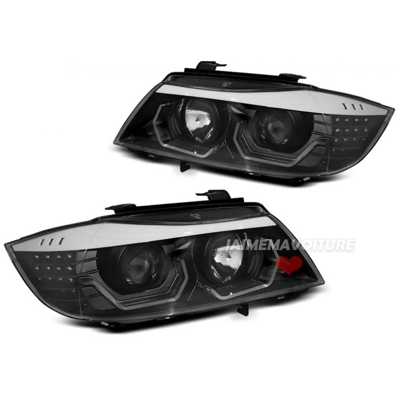 Scheinwerfer vorne angel eyes BMW 3er E90 E91 2005 2006 2007 2008 Scheinwerfer vorne angel eyes BMW 3er E90 E91 2005 2006 2007 2008