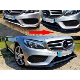 AMG Mercedes C Class W205 front bumper blade