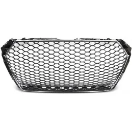 Front grille Audi A4 B9 look RS4 black chrome