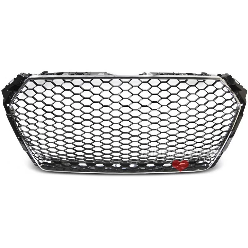 Front grille Audi A4 B9 look RS4 black chrome