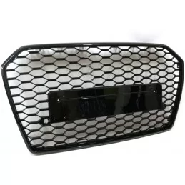 Grid grille look for Audi A6 RS6 2015 - 2018 black painted