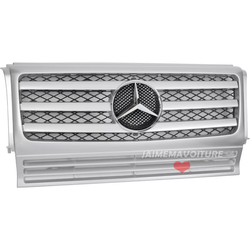 Sportgrill für Mercedes Klasse G 3 Bars - grau