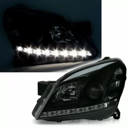 Headlights front leds for Opel Astra H black