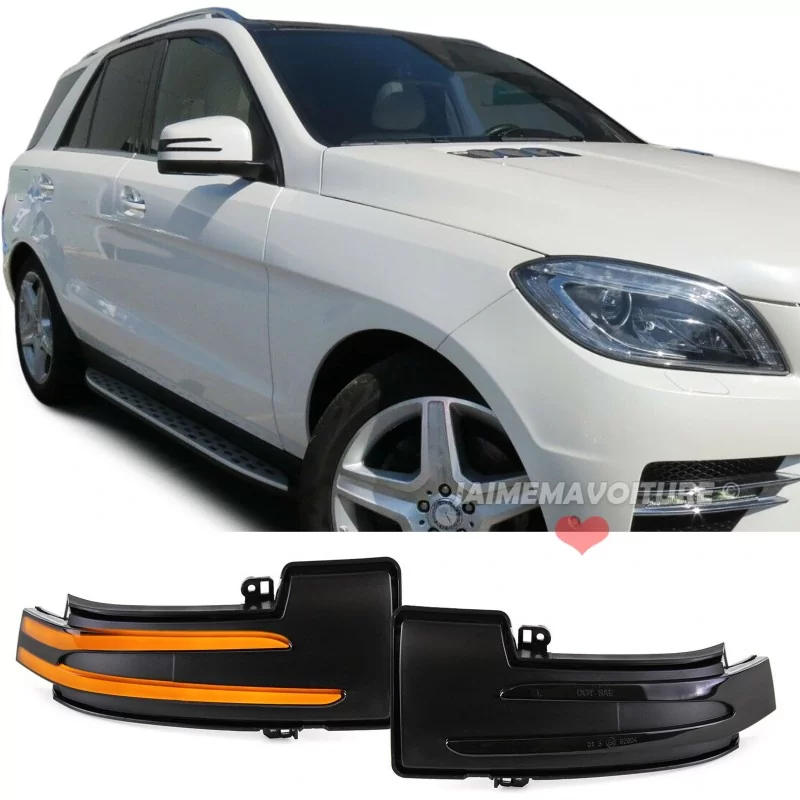 Paire de clignotants à led dynamique pour Mercedes ML W166 / Classe G / Classe R