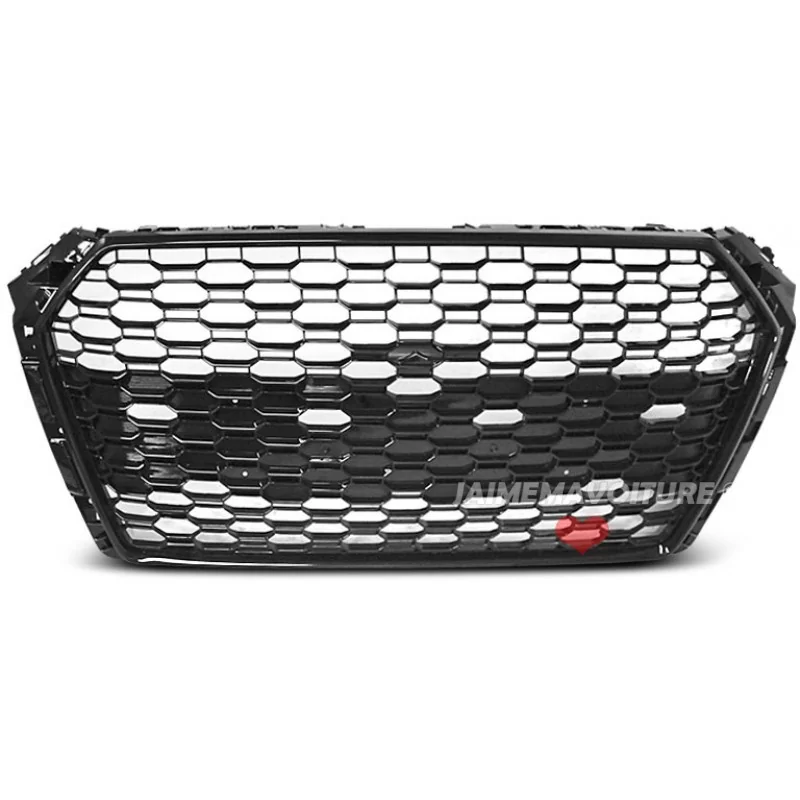 Calandre Audi A4 look RS4 noir verni 2015 2016 2017 2018 2019 Calandre Audi A4 look RS4 noir verni 2015 2016 2017 2018 2019
