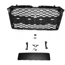 Kühlergrill für Audi A4 B9 Look RS4 matt schwarz