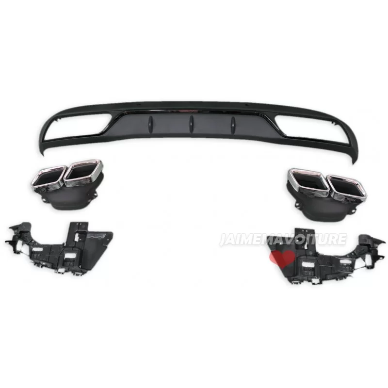 Rear bumper set NORMAL Mercedes class C W205 C63