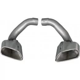 Pair of exhaust tips for BMW X6 E71 look Pack M