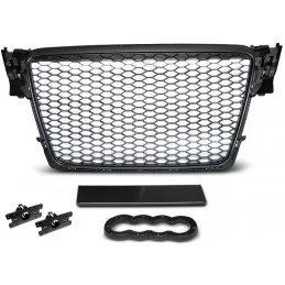 Black grille for Audi A4 B8 look RS4 bee nest