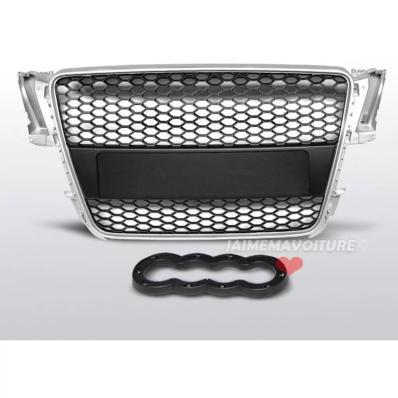 Grille für Audi A5 2007-2012 aussehen dunkelgrau RS5