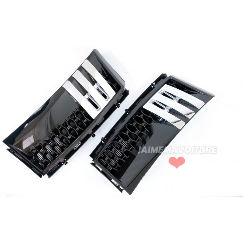 Side vents for Range Rover 2010-2013 - black silver black