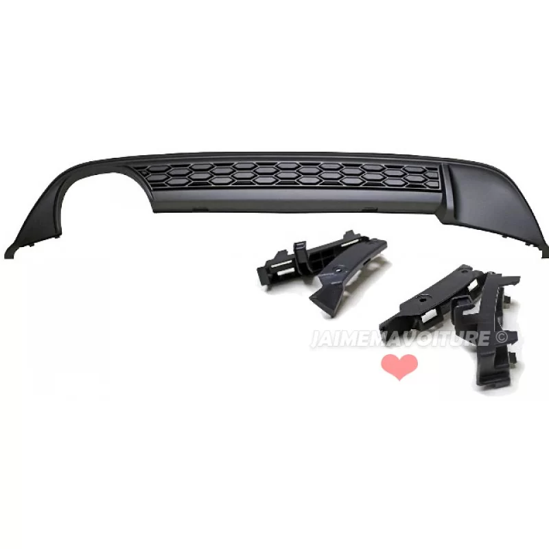 Achterbumper diffuser VW Golf 7 - Dubbele uitlaat links