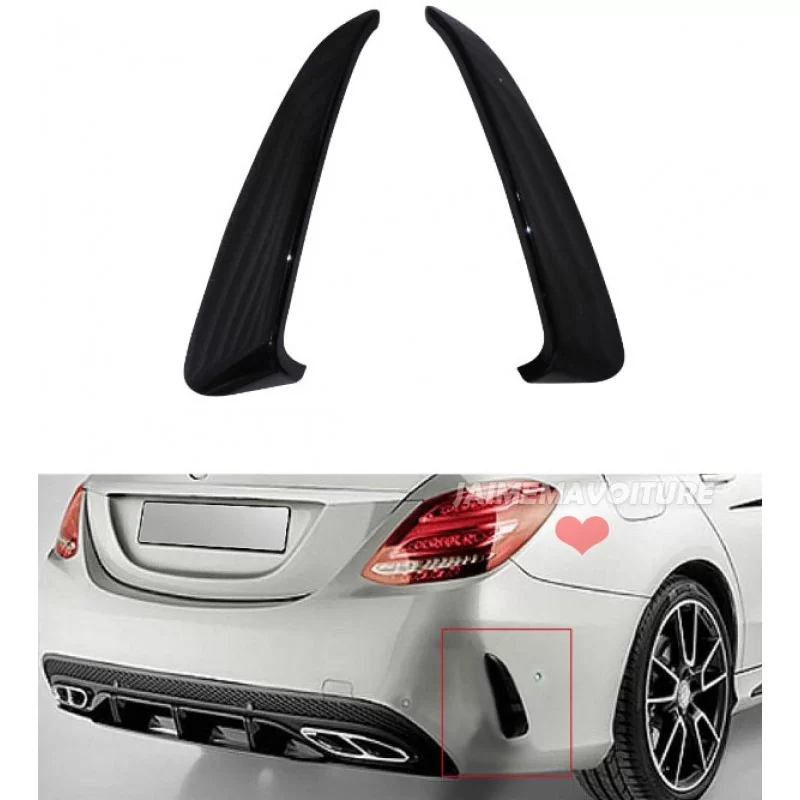 Rajout pour pare-chocs arrière AMG Mercedes classe C W205 Rajout pour pare-chocs arrière AMG Mercedes classe C W205