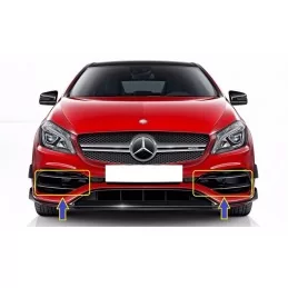 Pair of side grilles for AMG A45 front bumper 2015-2018