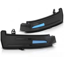 Smoked turn signals with dynamic LED mirrors for Mercedes C-Class, E-Class, A-Class, B-Class, CL, CLS, GLK, Classi