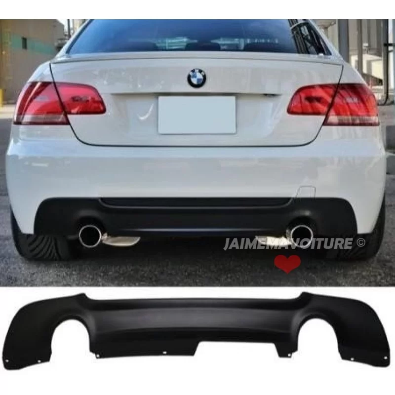 Diffuseur pare chocs arrière double sortie BMW Série 3 E92 E93 335