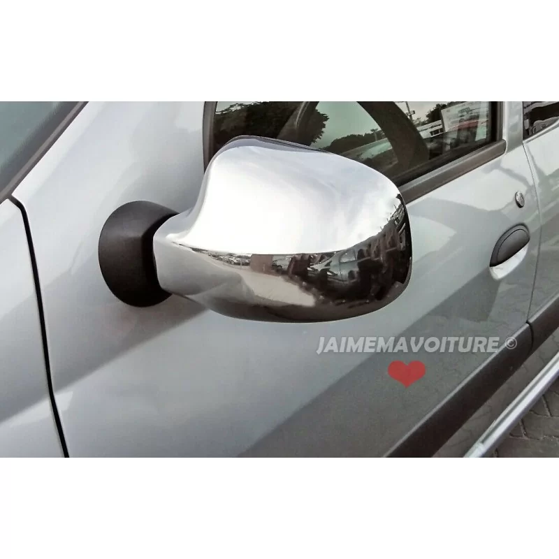 Coque de rétroviseurs chrome alu Inox DACIA DUSTER 2012-2017