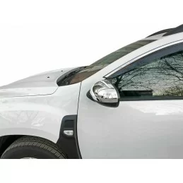 Muschel Spiegel Chrom Aluminium 2 Stück Edelstahl DACIA DUSTER 2009-2012