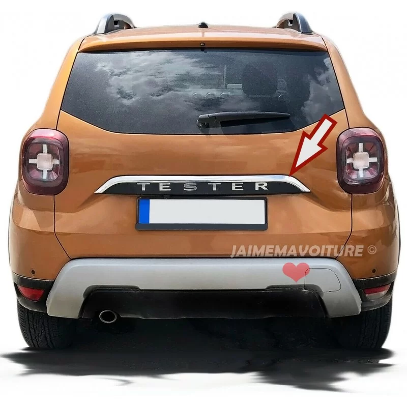 Baguette chrome alu hayon Dacia Duster II 2018-2024