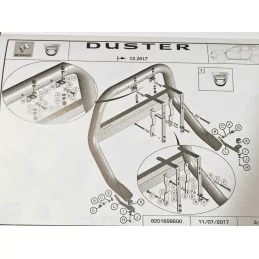 Carcasa de espejo cromado Alu para DACIA DUSTER II