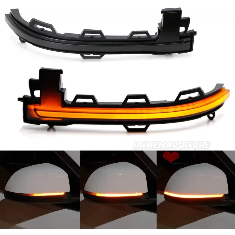 BMW X6 F16 X5 F15 X3 F25 LCI X4 F26 dynamic scrolling LED mirrors