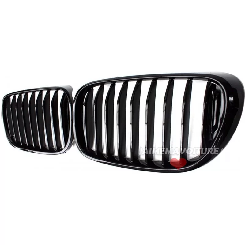 Black patented grilles for BMW 7 G11 G12 series Jaimemavoiturett 1 - Jaimemavoiture.fr 