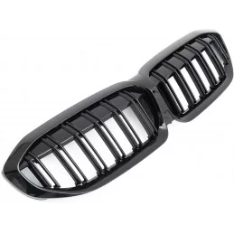 Dubbele grille voor BMW 3 Reeks G20 G21 2019 2020 2021 - Hoogglans Zwart Jaimemavoituregpt 2 - Jaimemavoiture.fr 