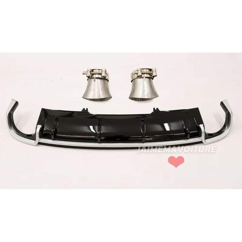 Diffuseur spoiler pare-chocs arrière pour Audi A4 B9 RS4 Diffuseur spoiler pare-chocs arrière pour Audi A4 B9 RS4