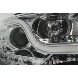 Faros de tubo con luces de circulación diurna VW Jetta 2011 a 2018