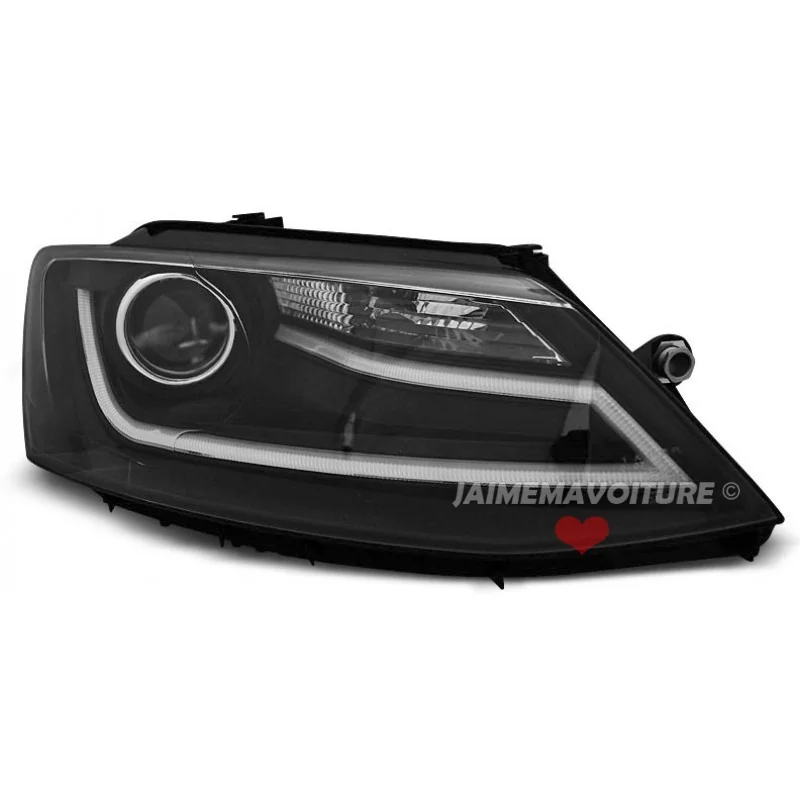 Faros LED de tubo para VW Jetta de 2011 a 2018 - Negro