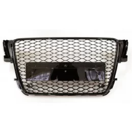 Grille calandre look RS5 pour Audi A5 2007-2012 - noire  vernie