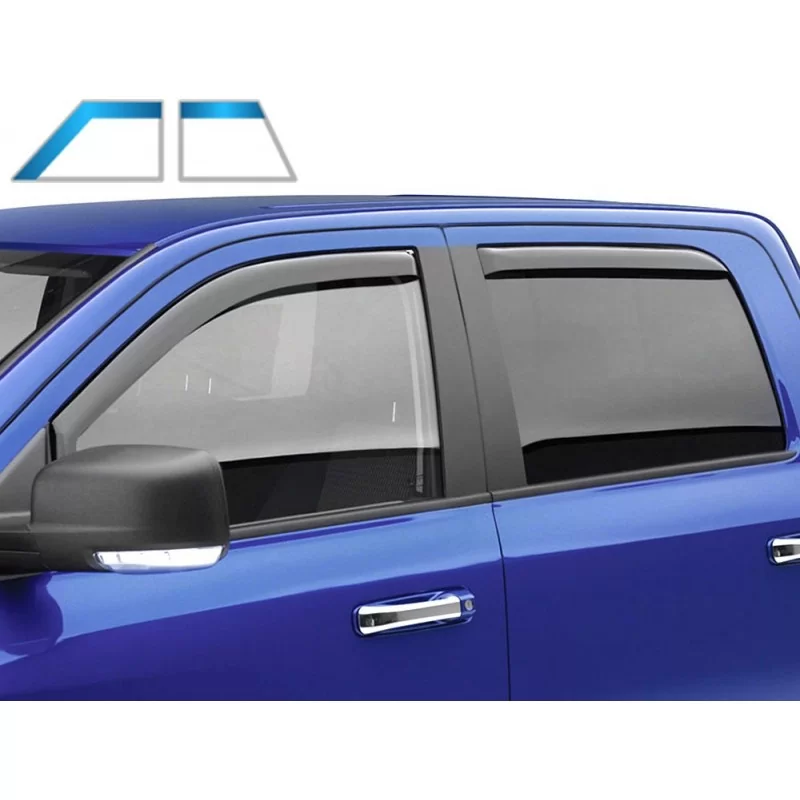 Citroen C-Elysee rear front window deflector after 2013