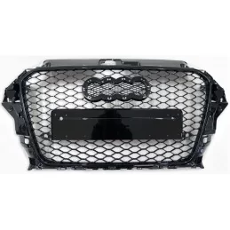 Kylargrill till Audi A3 2012-2016 look RS3 - Svart lack
