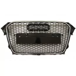 Kylargrill till Audi A4 look RS4 2012 2013 2014 2015 - Svart krom