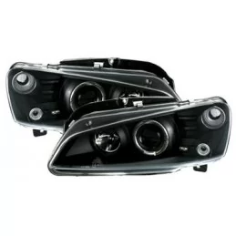 Front headlights angel eyes for Peugeot 106
