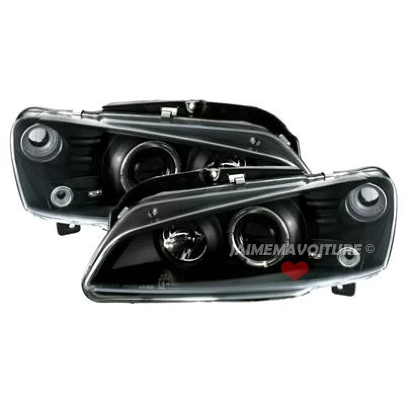 Faros delanteros angel eyes para Peugeot 106