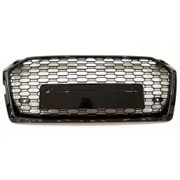 Grille de calandre pour Audi A5 2016 2017 2018 2019 look RS5 - Noire vernie