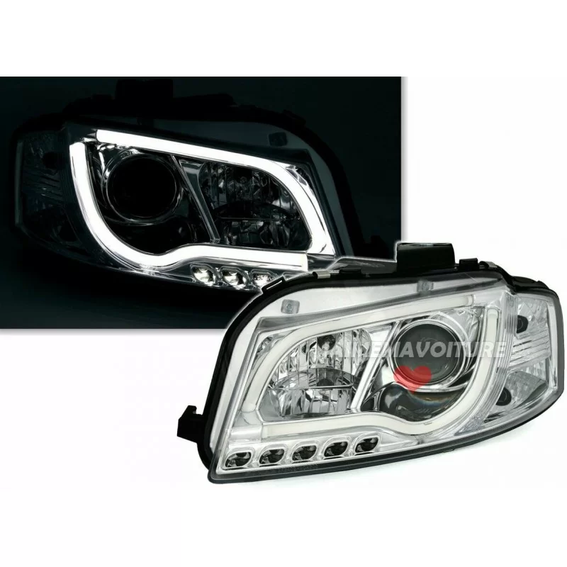 Koplampen Audi A3 2008-2012 Chroom