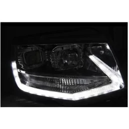 Luci di marcia diurna a LED nere per VW T6 2015 -