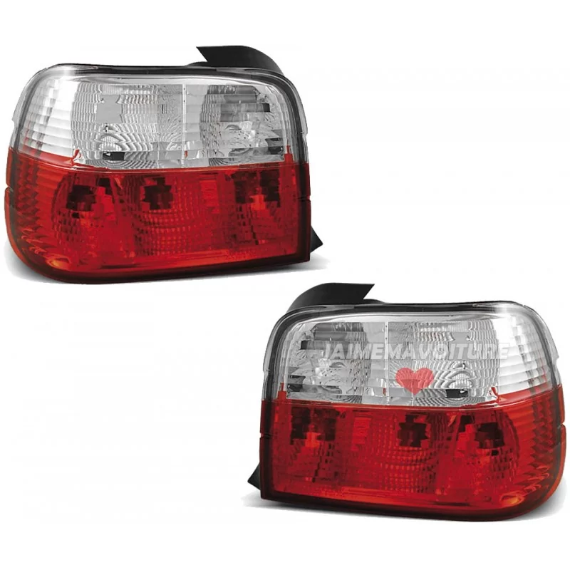 Back fires has LED to BMW E36 Compact red white Back fires has LED to BMW E36 Compact red white