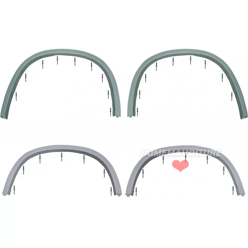 Contours de roues pour BMW X1 2009-2015 Pack M Contours de roues pour BMW X1 2009-2015 Pack M
