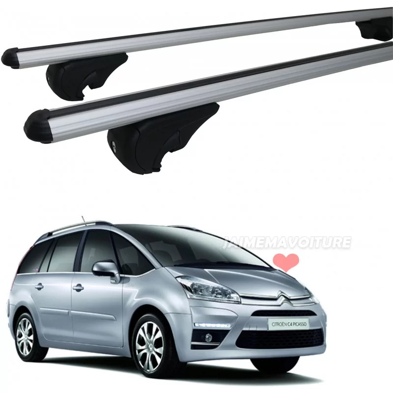 Galeries de toit adaptées pour Citroen C4 Grand Picasso Monospace 2006 à  2013 - Barre