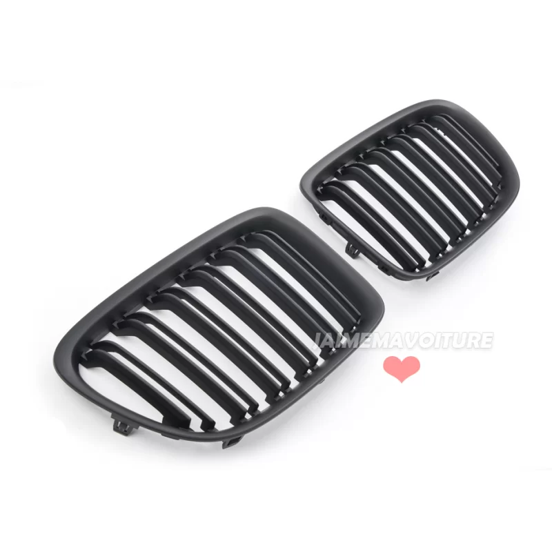 Calandre look sport pour BMW X1 E84 noire mate Calandre look sport pour BMW X1 E84 noire mate